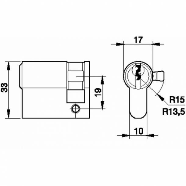 Medio Cilindro AZBE Europerfil YL5