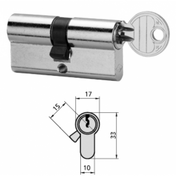 Cilindro CVL Europerfil 5982 Pomo