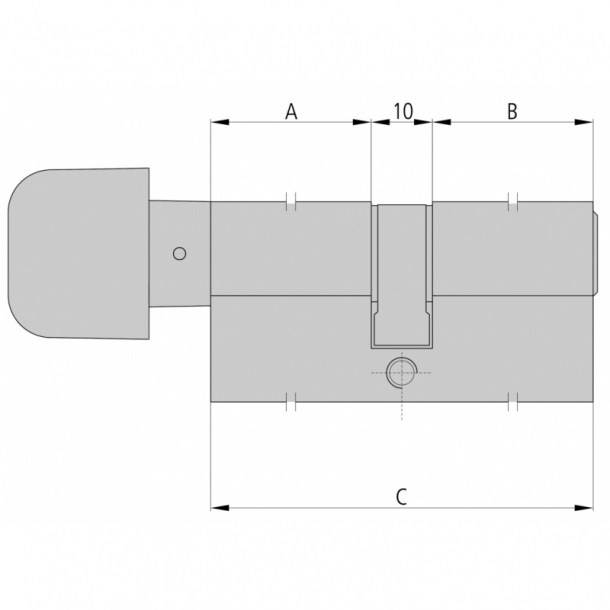 Cilindro CVL Europerfil 5982 Pomo